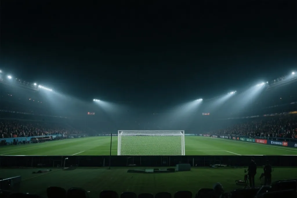 淘汰赛加时与点球大战氛围的视觉示意